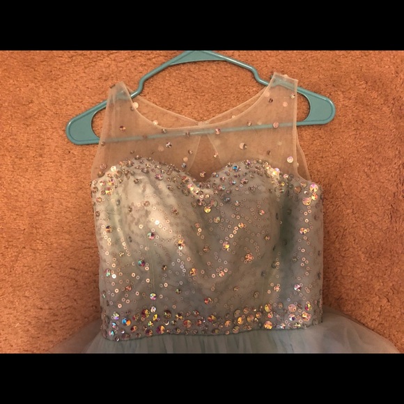 Teal Short Prom Dress - Picture 5 of 8